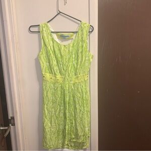 Antonio Melani Lime Green Wrap Dress Women’s Size 8
